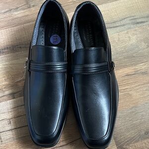 Perry Ellis portfolio ultra foam men’s loafers slip on black dress shoes 11.5